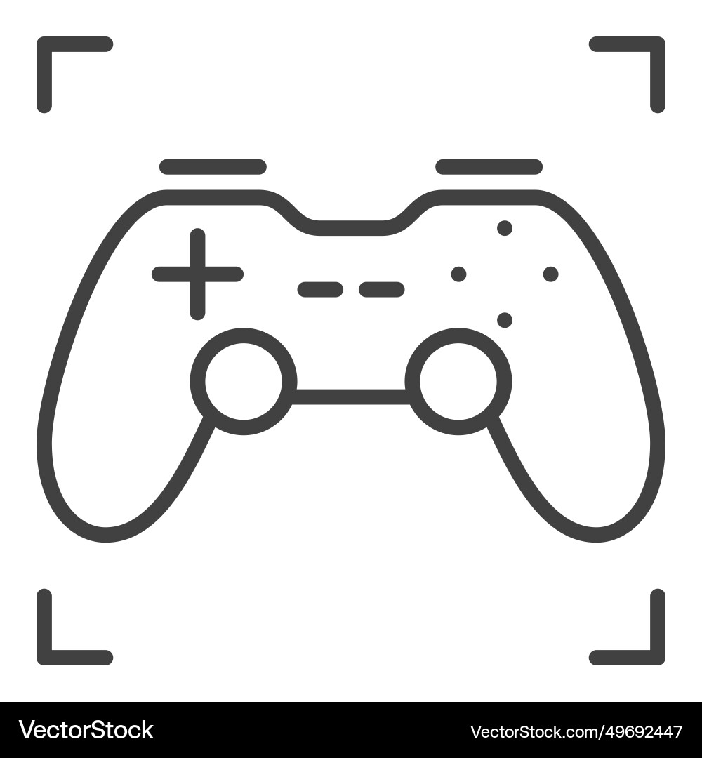 Wireless video game controller gamepad icon Vector Image