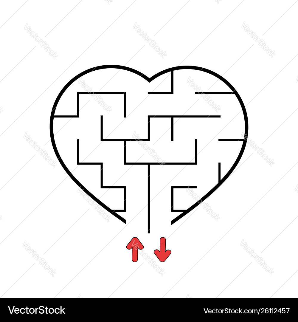 Abstract labyrinth educational game for kids Vector Image