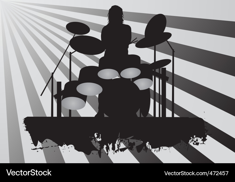 Drummer Royalty Free Vector Image - VectorStock