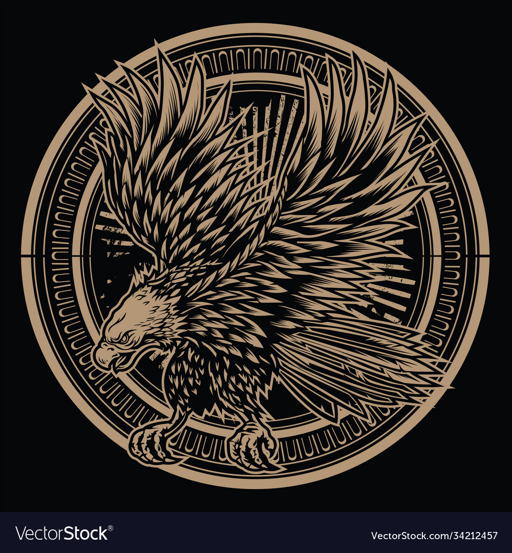 Eagle bird wing annimal usa america Royalty Free Vector