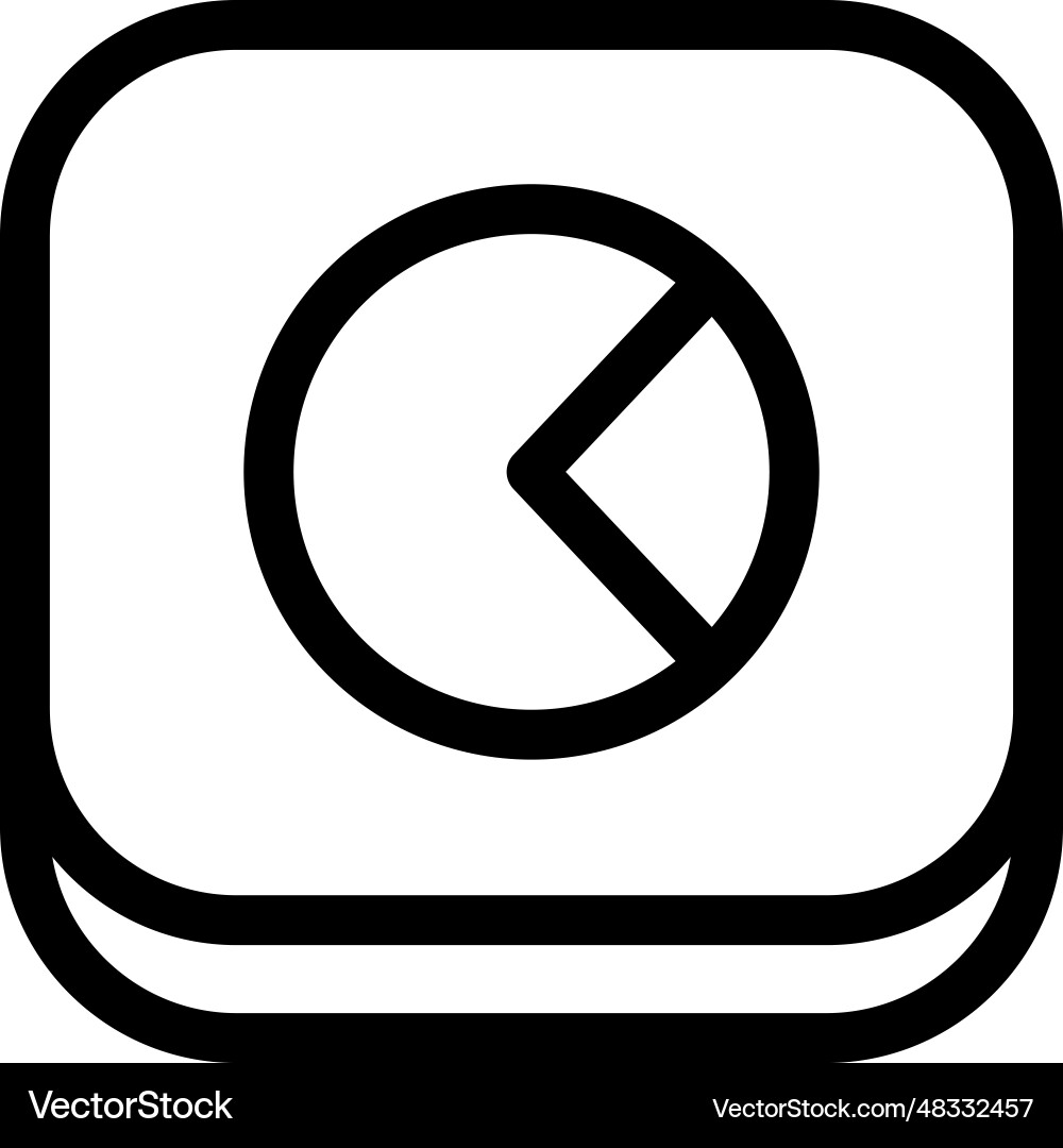 Pie chart icon Royalty Free Vector Image - VectorStock