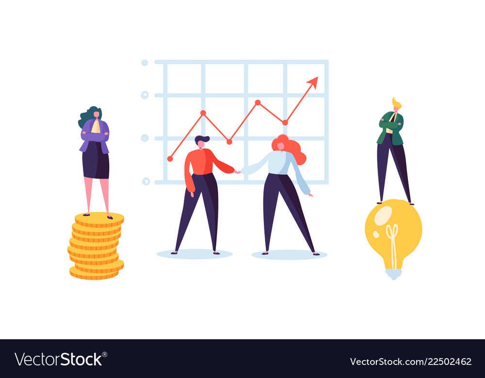 Business people shaking hands partnership Vector Image