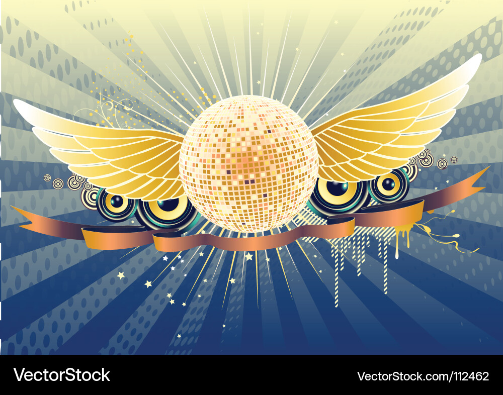 Disco ball Royalty Free Vector Image - VectorStock