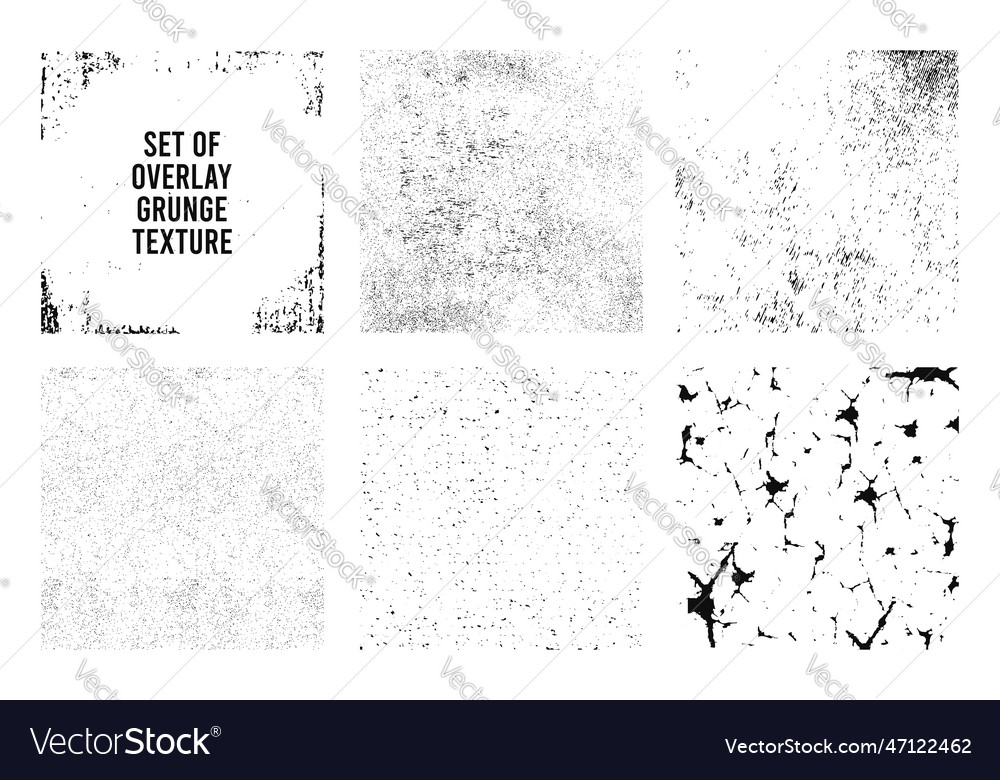 Overlay grunge textures Royalty Free Vector Image