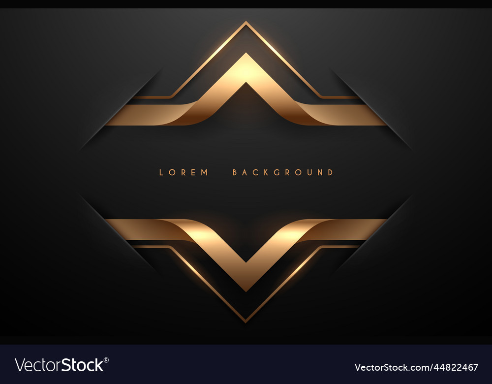 Abstract black and gold background Royalty Free Vector Image