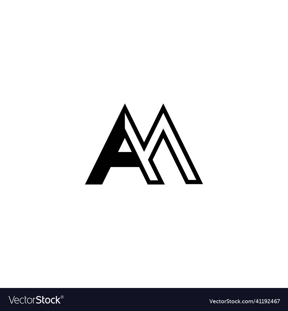 Am or ma abstract outstanding professional Vector Image