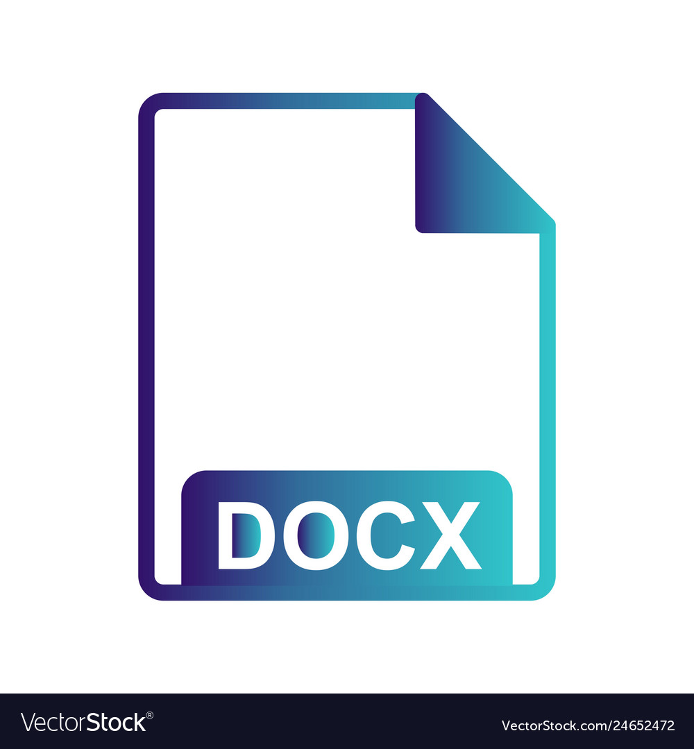 Docx icon Royalty Free Vector Image - VectorStock