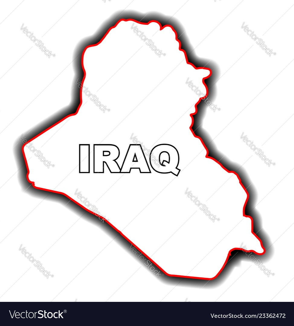 Outline map of iraq