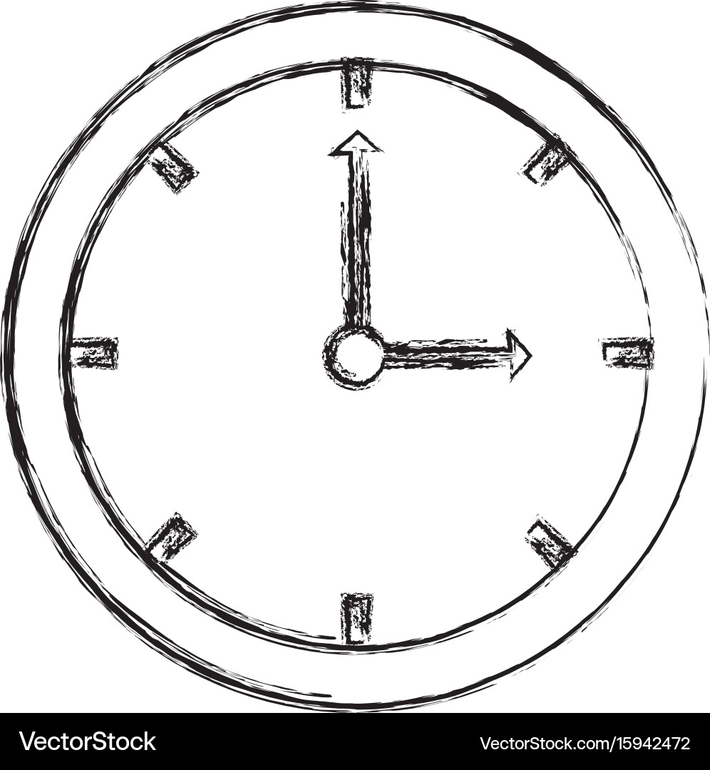 Wall clock isolated Royalty Free Vector Image - VectorStock