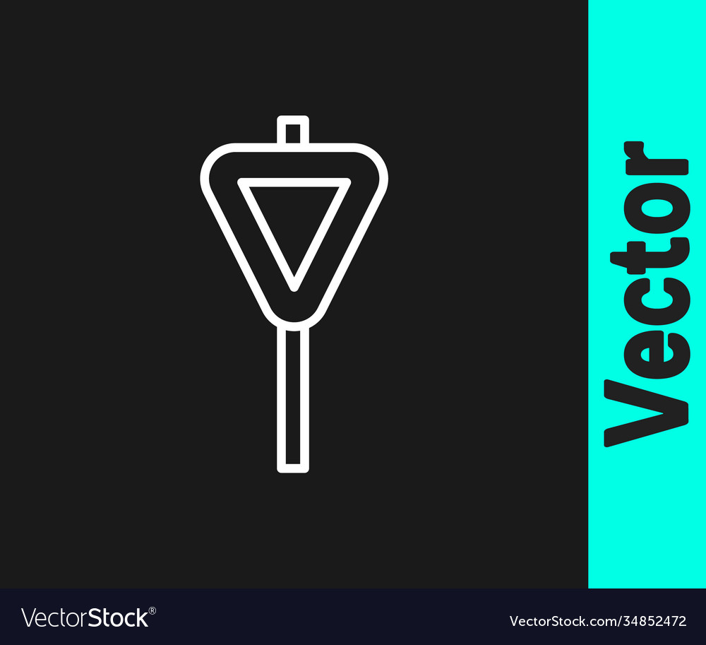 White line road traffic sign signpost icon