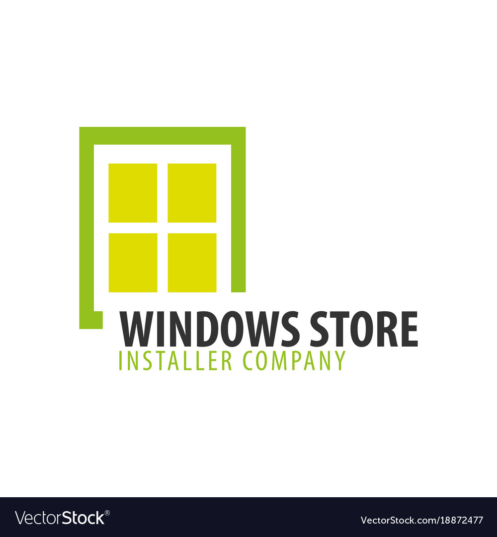 Logo Windows Store Installer Company Royalty Free Vector