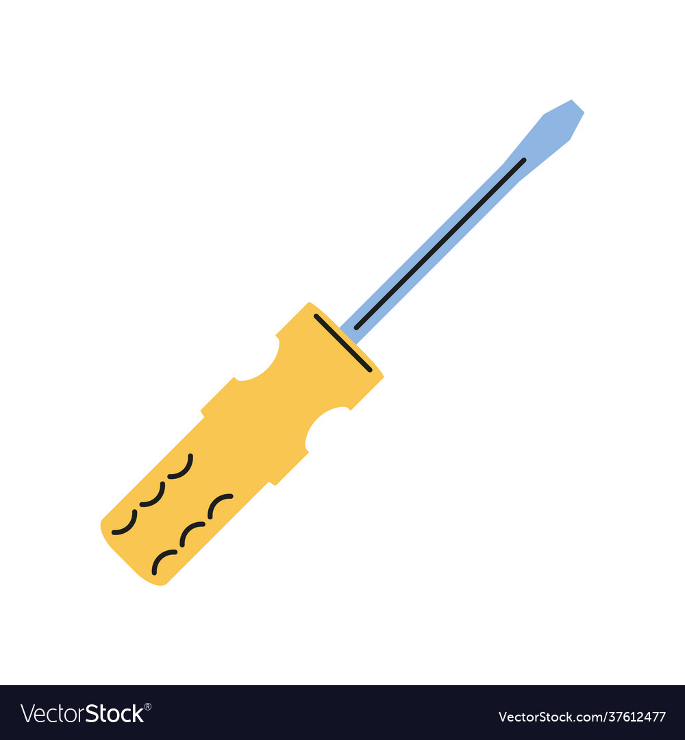 Screwdriver tool icon Royalty Free Vector Image