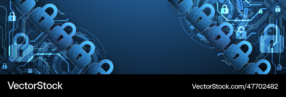 Data security cyber or information privacy Vector Image