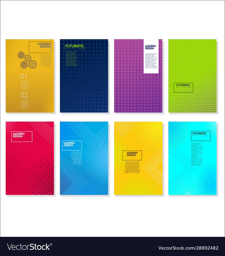 Halftone dots modern colorful design future vector image Halftone dots modern colorful design future
