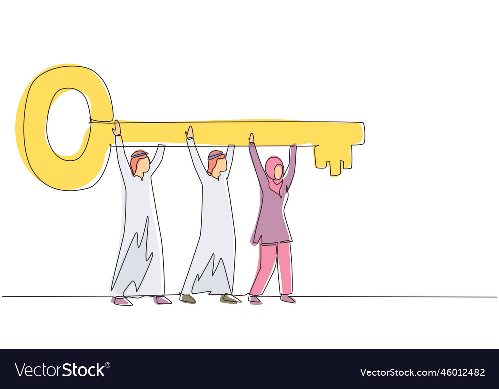 Single Continuous Line Drawing Business Teamwork Vector Image Single Continuous Line Drawing Business Teamwork Vector Image