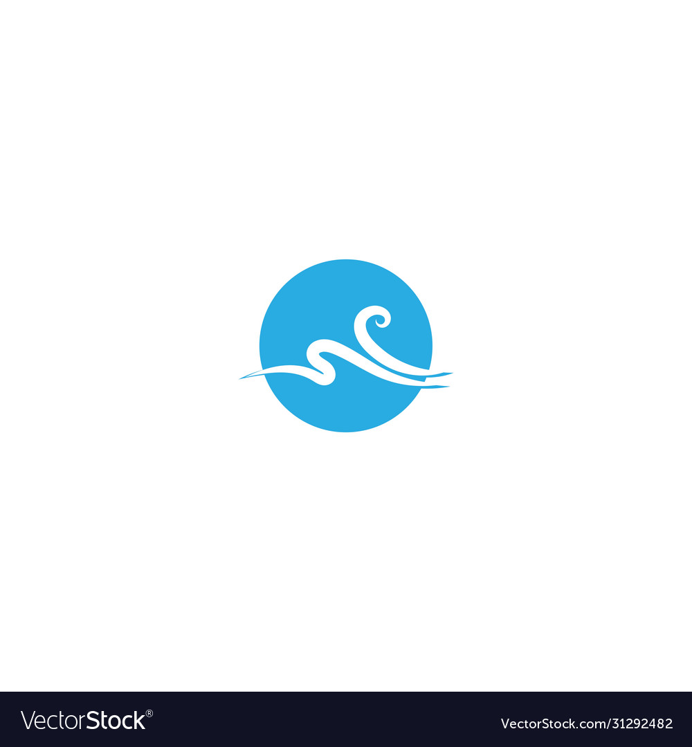 Wave logo icon set