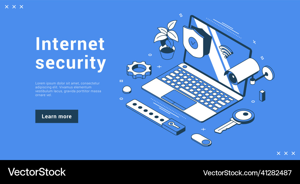 Internet security personal data information Vector Image