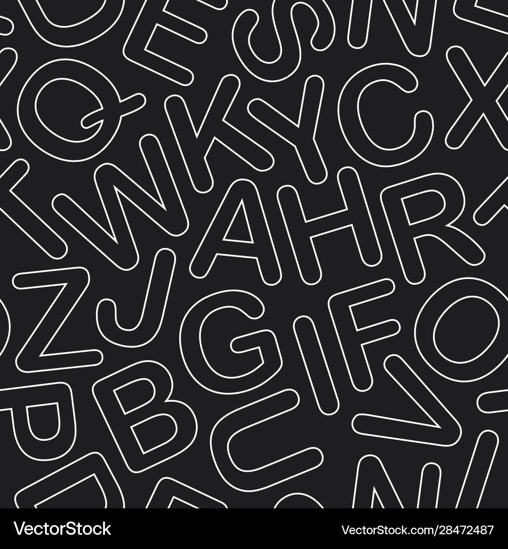 Line art seamless pattern Royalty Free Vector Image