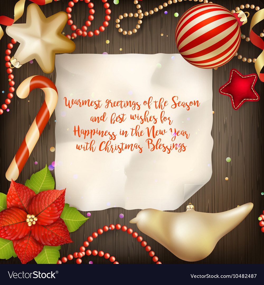 Merry christmas greeting card eps 10 Royalty Free Vector