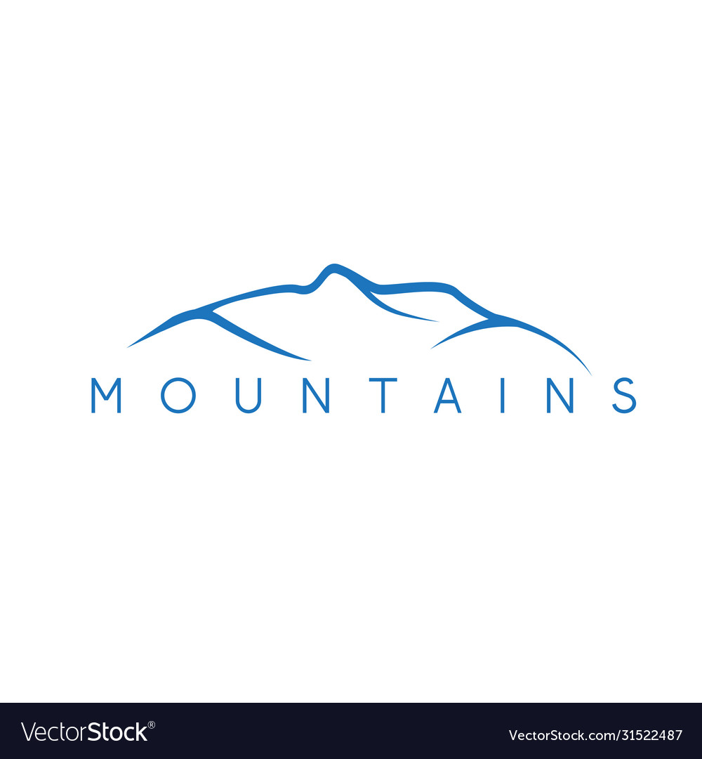 Simple abstract mountains