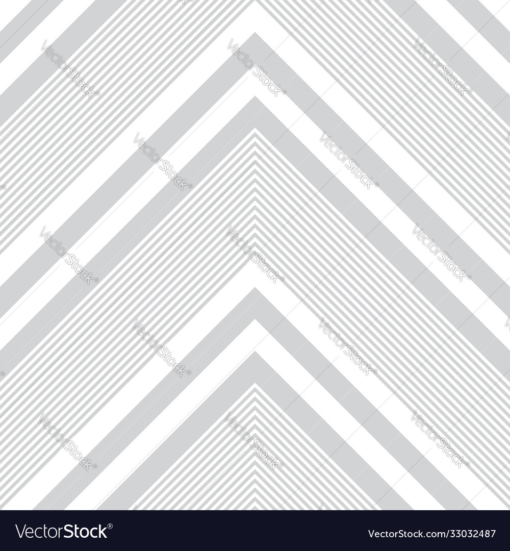 White Chevron Diagonal Stripes Seamless Pattern Vector Image