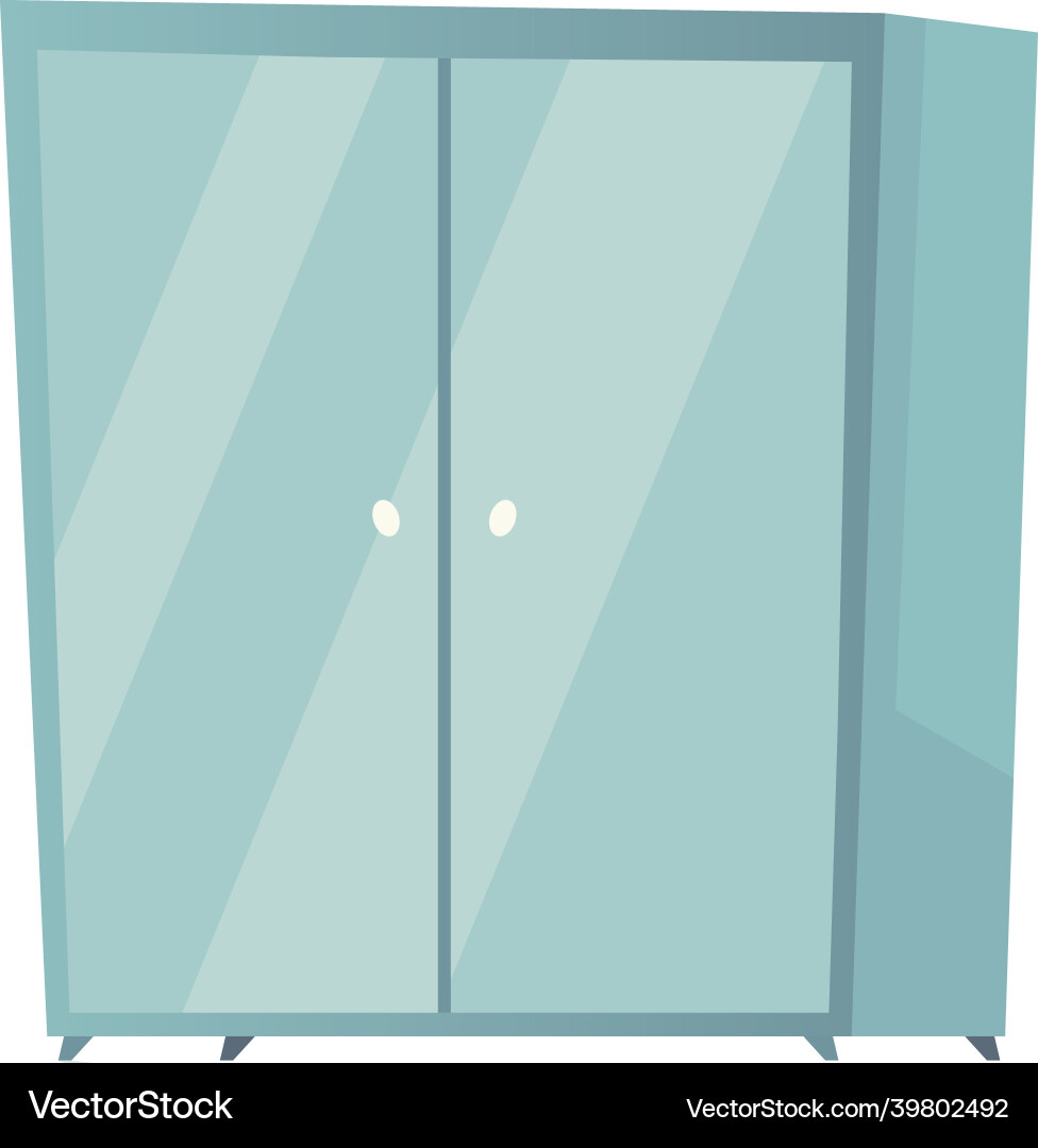 Wardrobe flat icon Royalty Free Vector Image - VectorStock