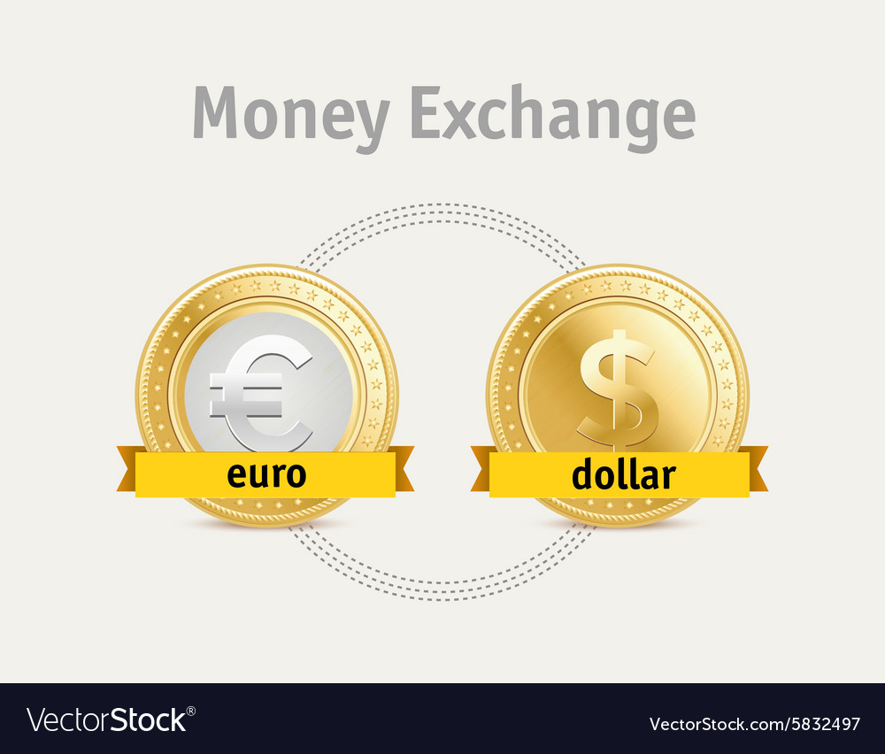 Currency Exchange Business Symbols Concept Vector Image On Vectorstock