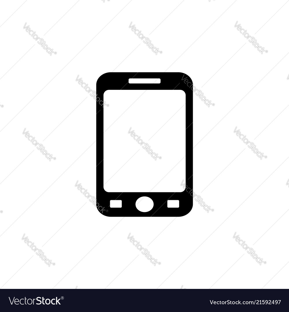 Smart phone isolation black on white