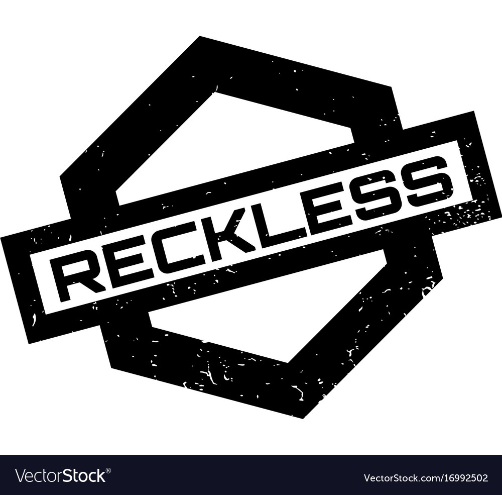 Reckless rubber stamp Royalty Free Vector Image