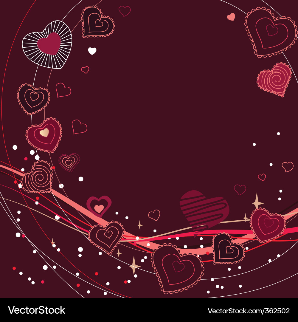 Red hearts Royalty Free Vector Image - VectorStock