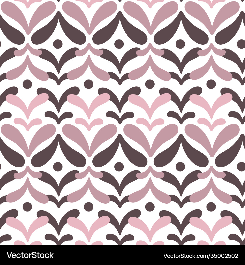 Seamless pattern with floral elements image Vector Image
