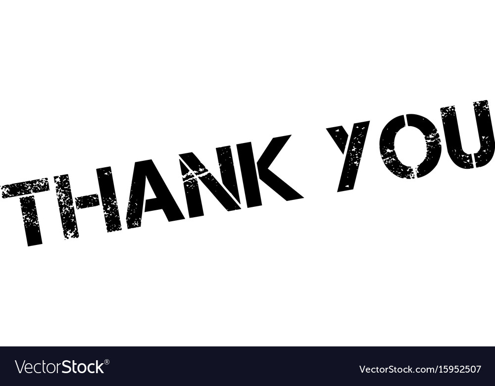 Thank you rubber stamp Royalty Free Vector Image