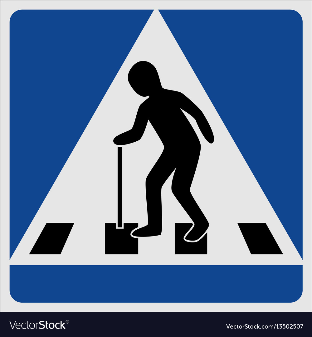 Pedestrian crossing traffic sign Stock Vector Images - Alamy