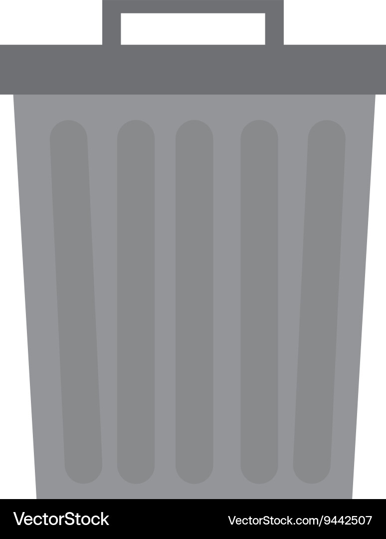 Trash can icon Royalty Free Vector Image - VectorStock