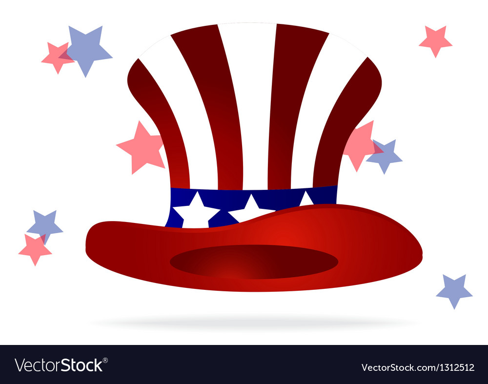 American top hat Royalty Free Vector Image - VectorStock