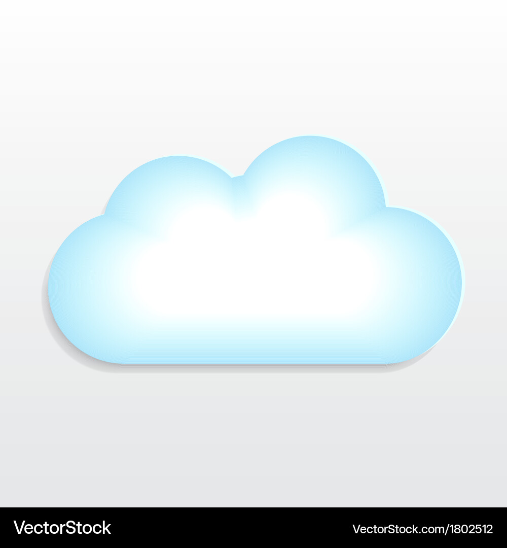 Background with paper cloud Royalty Free Vector Image