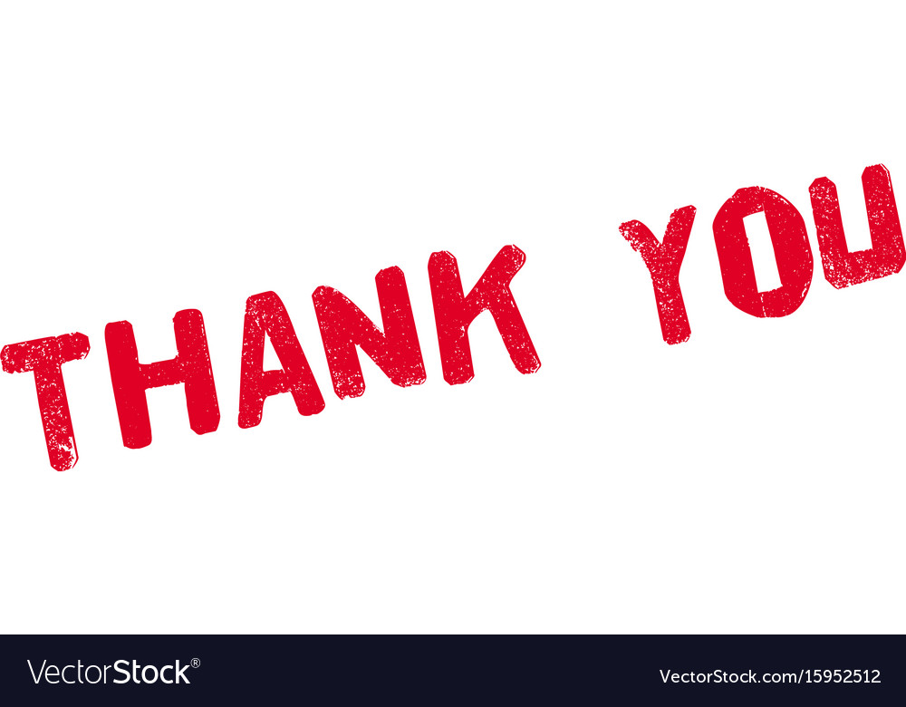 Thank you rubber stamp Royalty Free Vector Image