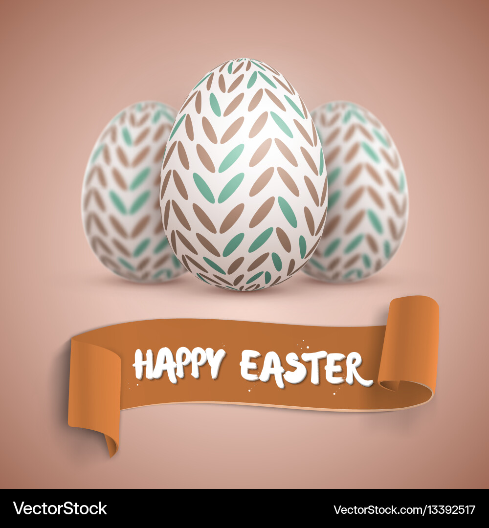 Easter egg set Royalty Free Vector Image - VectorStock