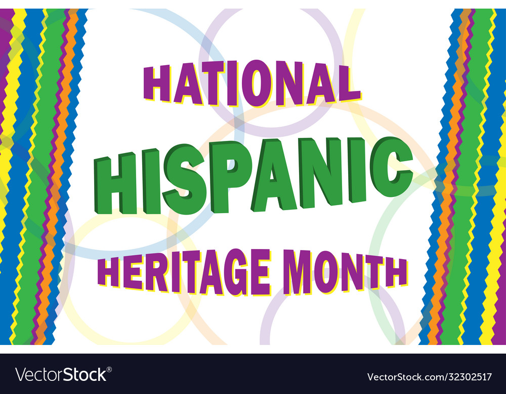 Hhispanic heritage month is an annual traditional Vector Image