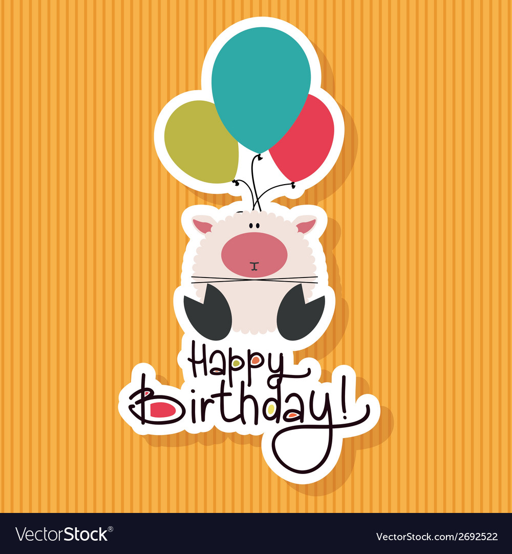 Abstract Happy Birthday Background With Special Vector Image