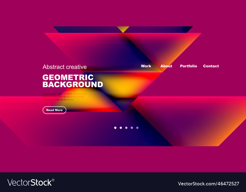 Dynamic triangle design with fluid gradient colors