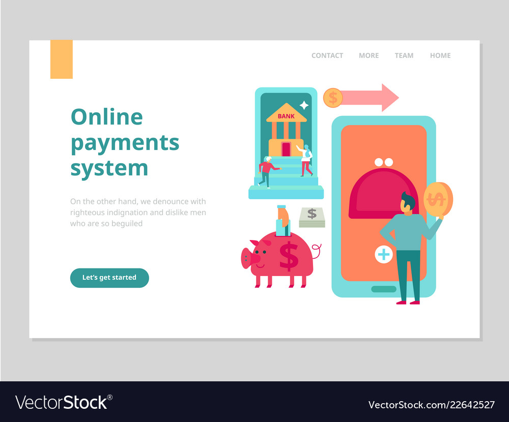 Finance Web Banner Royalty Free Vector Image Vectorstock