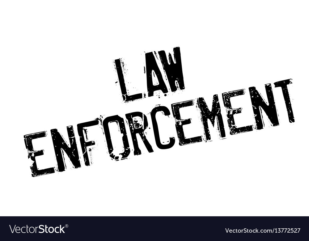 Law enforcement rubber stamp Royalty Free Vector Image