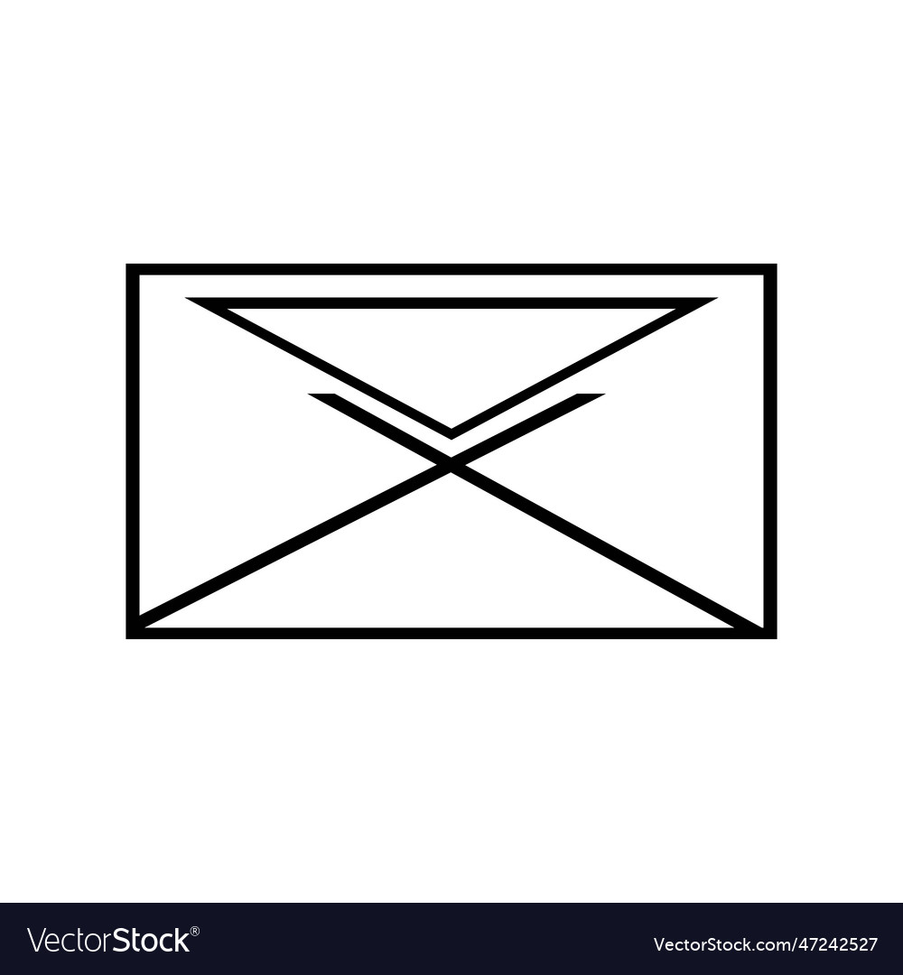 Mail envelope logo Royalty Free Vector Image - VectorStock