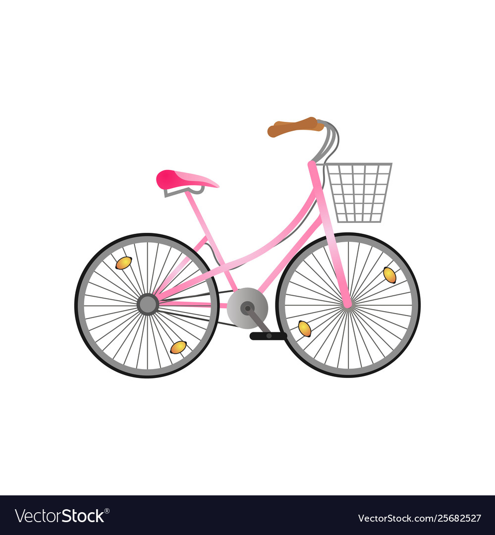 Bike with basket pink hot sale