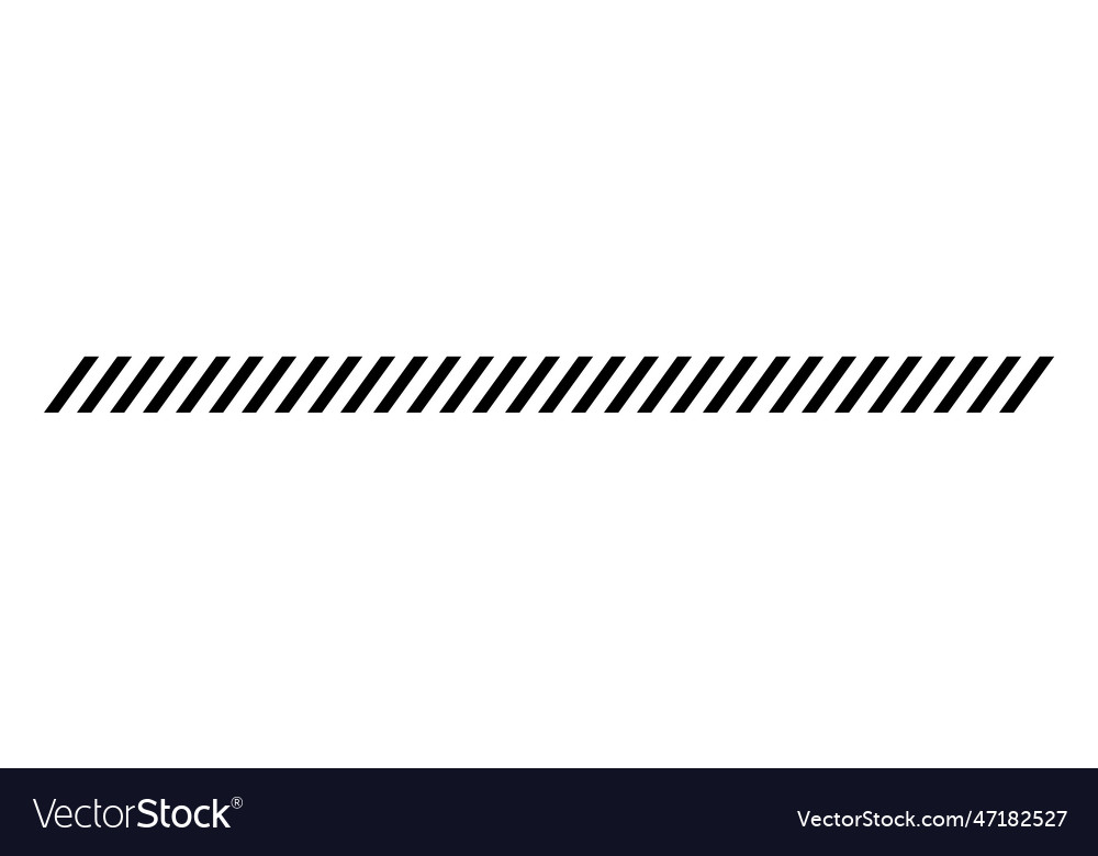 Slash line border diagonal parallel lines divider Vector Image