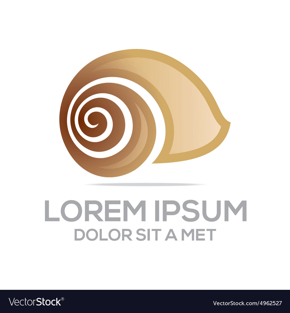 snail logo template simple