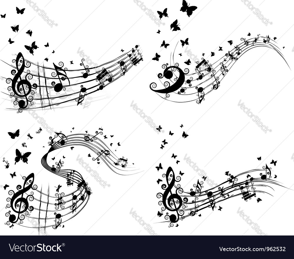 Notes background set Royalty Free Vector Image
