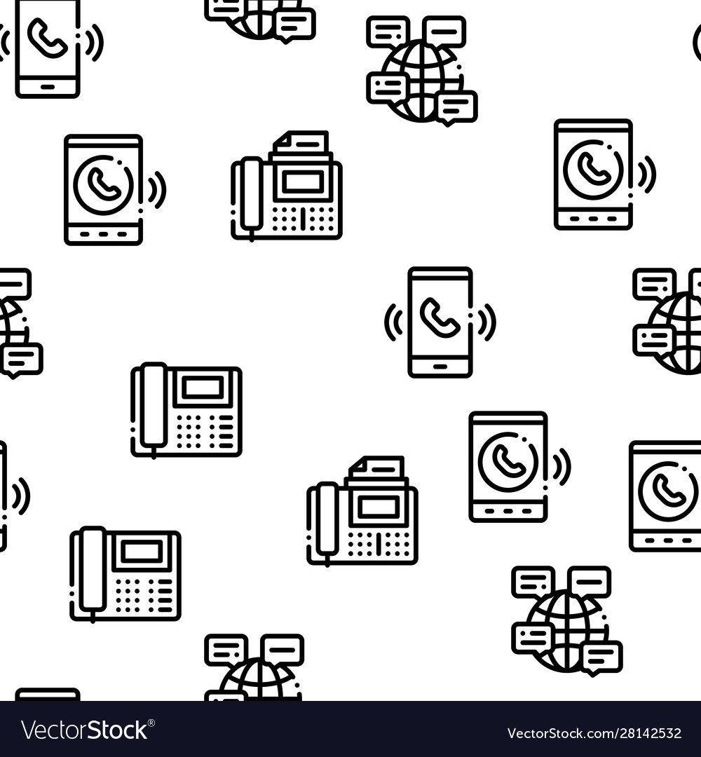 Voip calling system seamless pattern