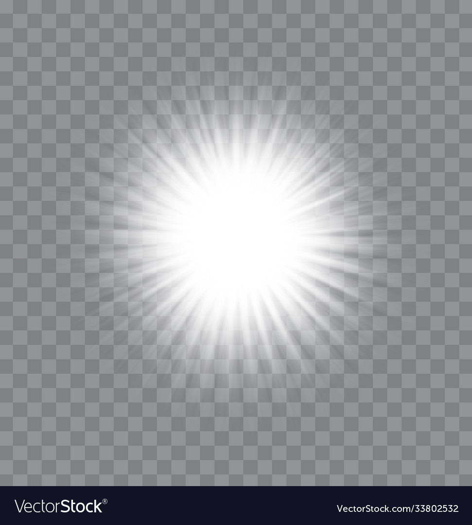 White glowing light burst explosion Royalty Free Vector